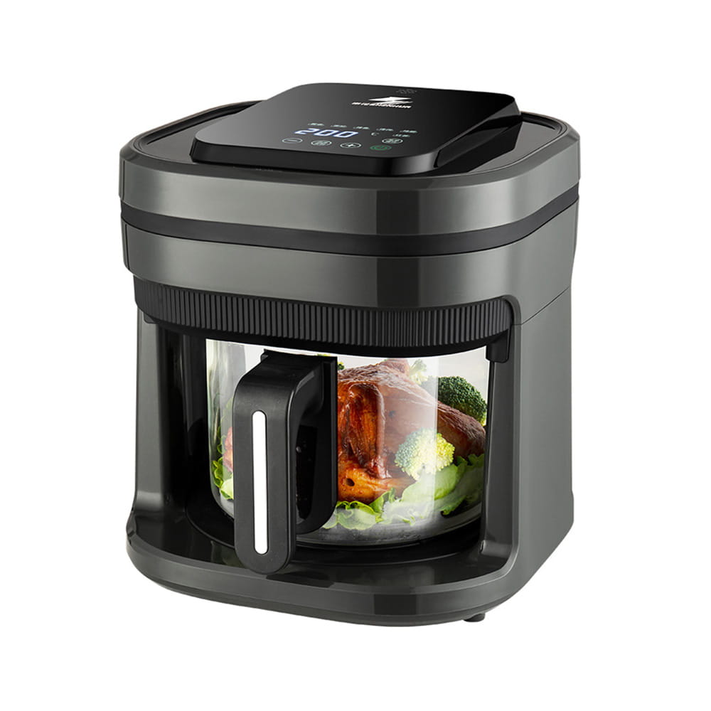 Läpinäkyvä lasi LCD Air Fryer